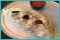 How big is a mellow mushroom calzone?
