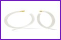 White Hoop Earrings a la Tracee Ellis Ross’ Alison Lou Pair